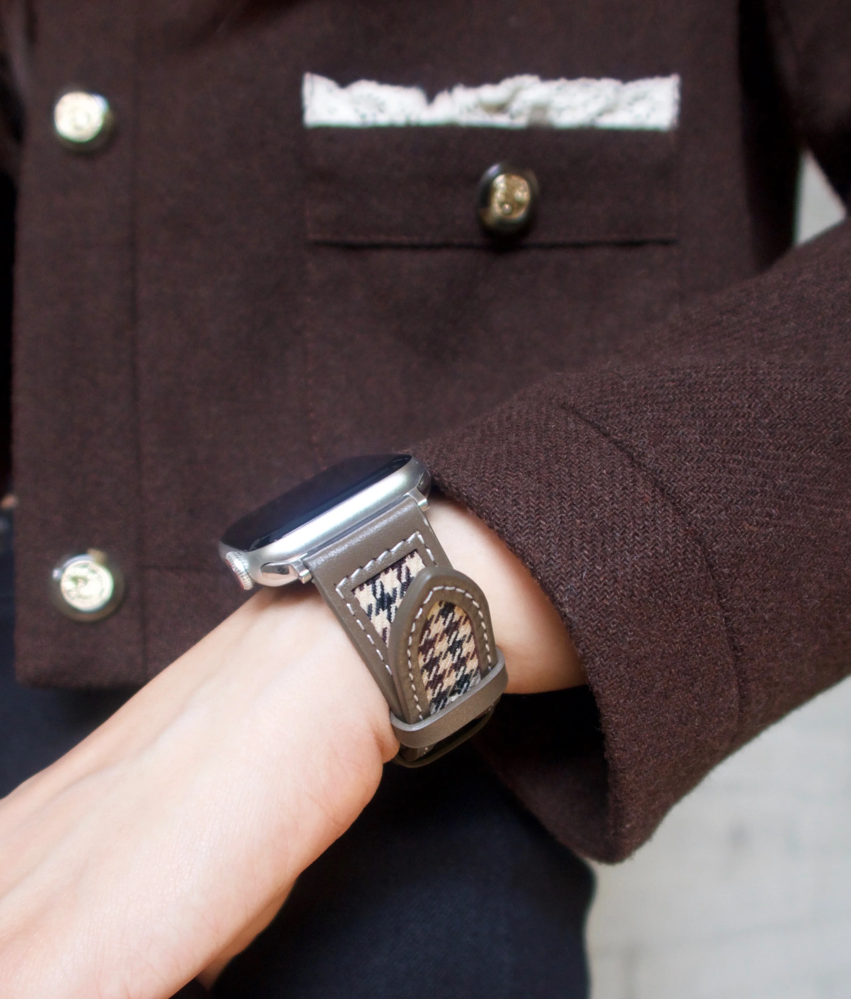 Leather+Nylon Strap for Apple Watch 45mm 41mm 44mm 40mm 49mm 42mm SmartWatch Bracelet Wristband for iWatch Ultra 8 7 6 5 4 3 SE