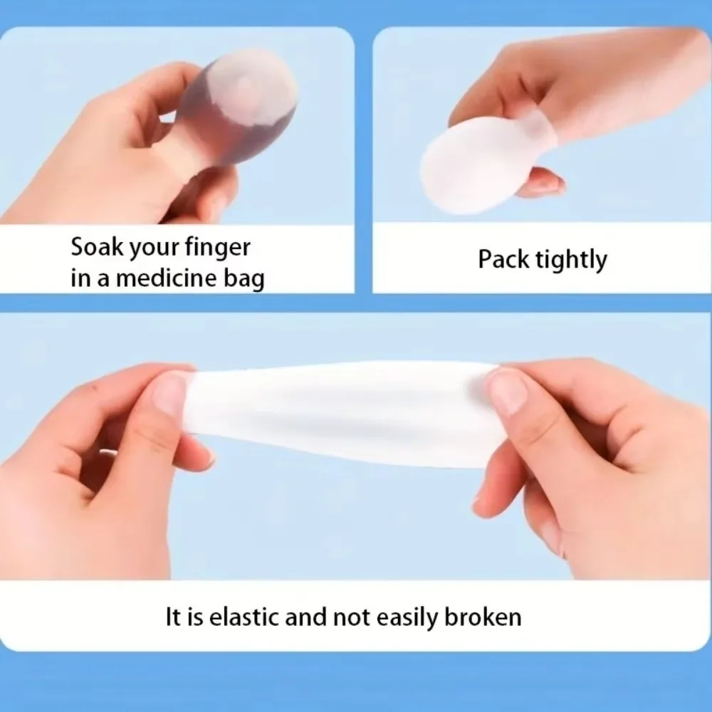 Waterproof Silicone Toe Sleeves Reduces Friction Infection Proof Waterproof Finger Cots Prevents Nail Insertion Toe Protectors