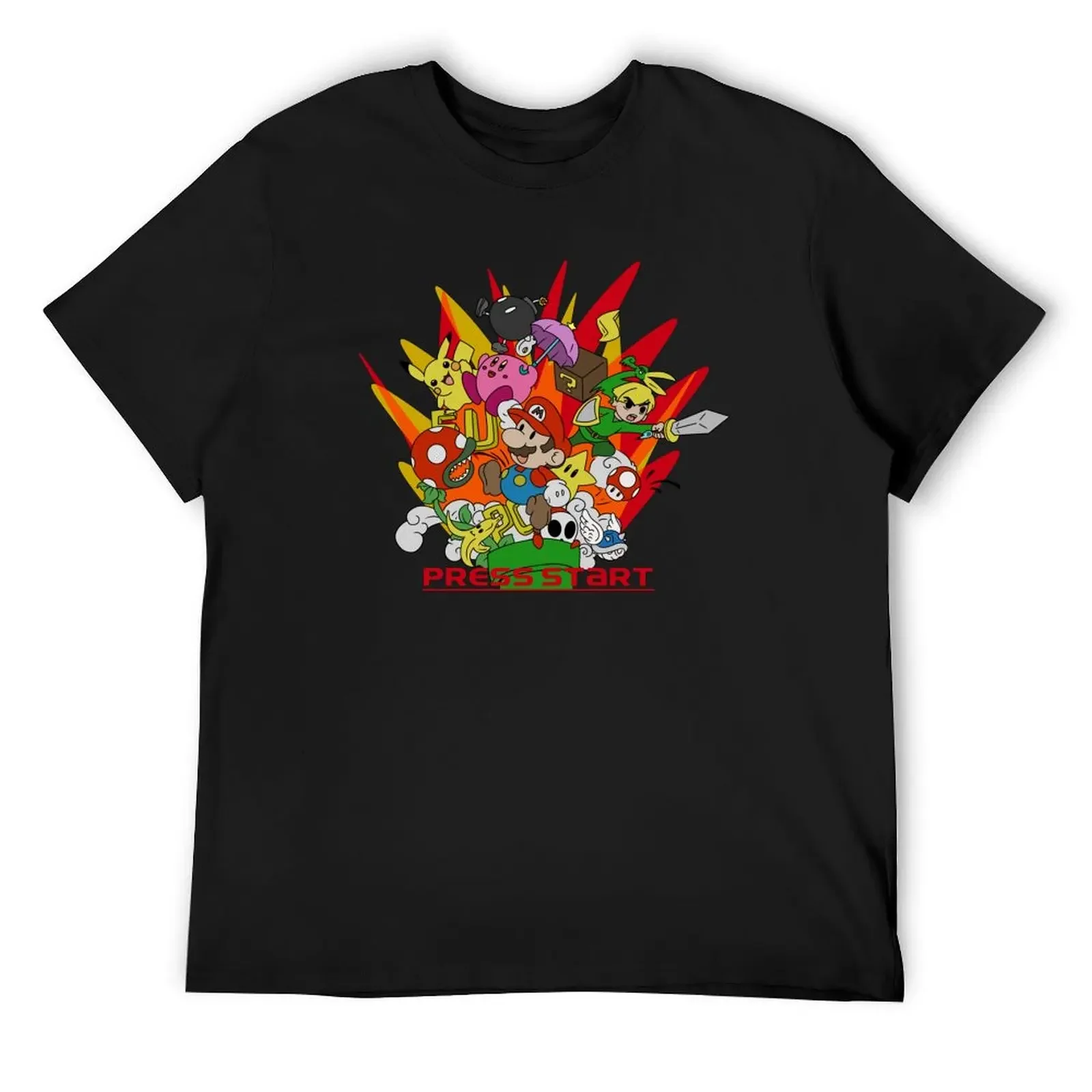 

Press start T-Shirt graphic t shirts blanks graphics sublime men tshirt