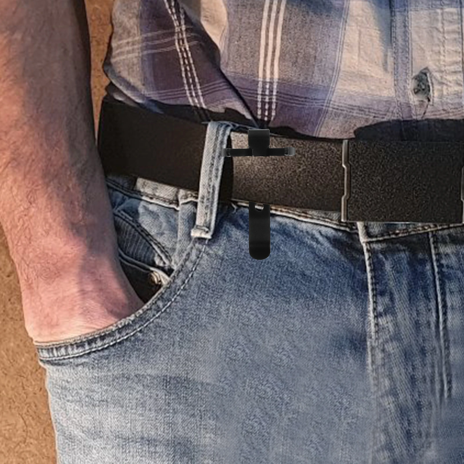 

Durable Metal Flashlight Clip Belt Pocket Hat Heavy Duty Detachable Work Outdoor Adjustable Compact Lightweight