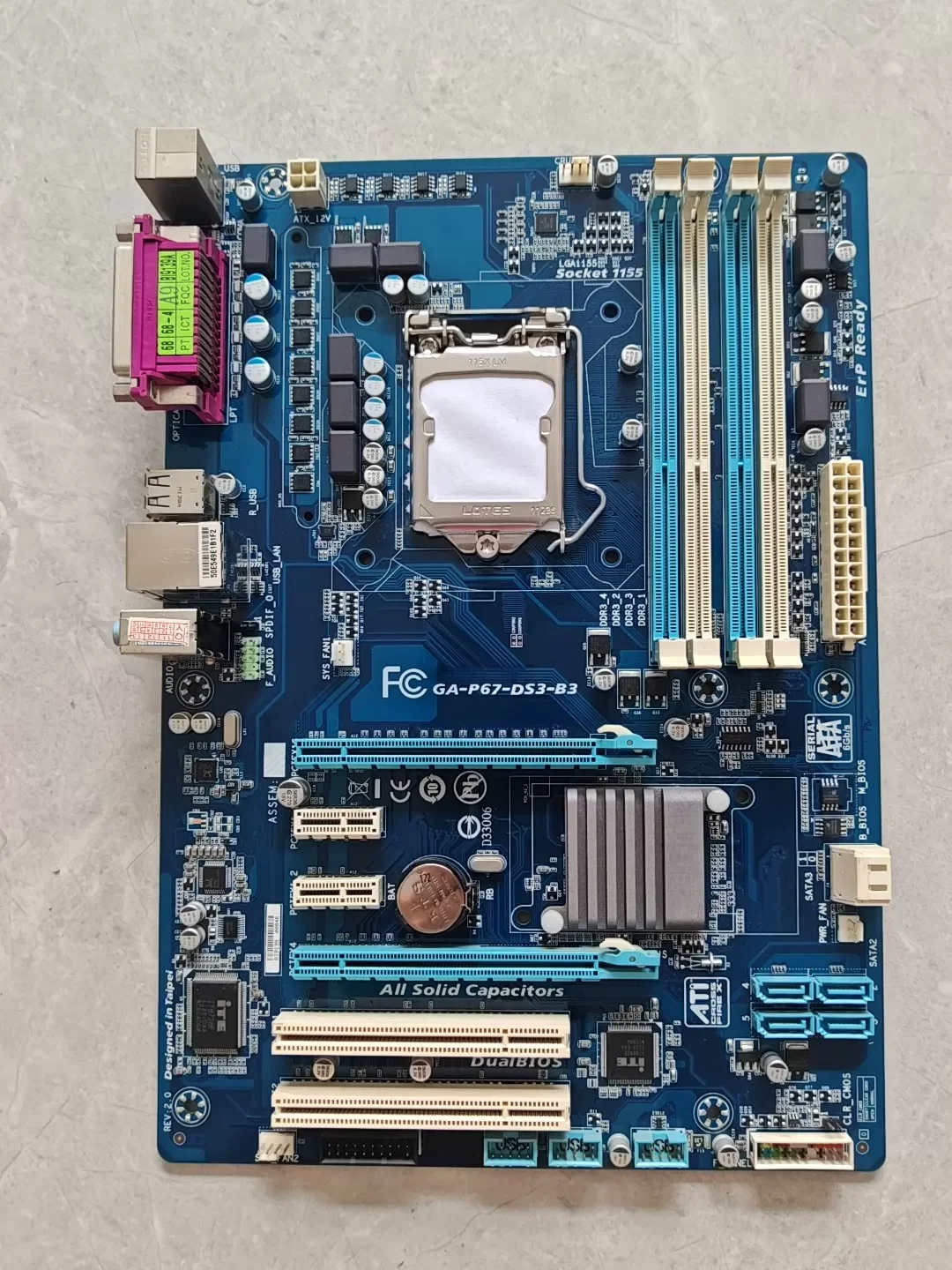 Tarjeta Madre para Computadora de Escritorio Gigabyte P67-DS3-B3, Placa Base P67 DS3 B3, 100% Probada y en Buen Estado