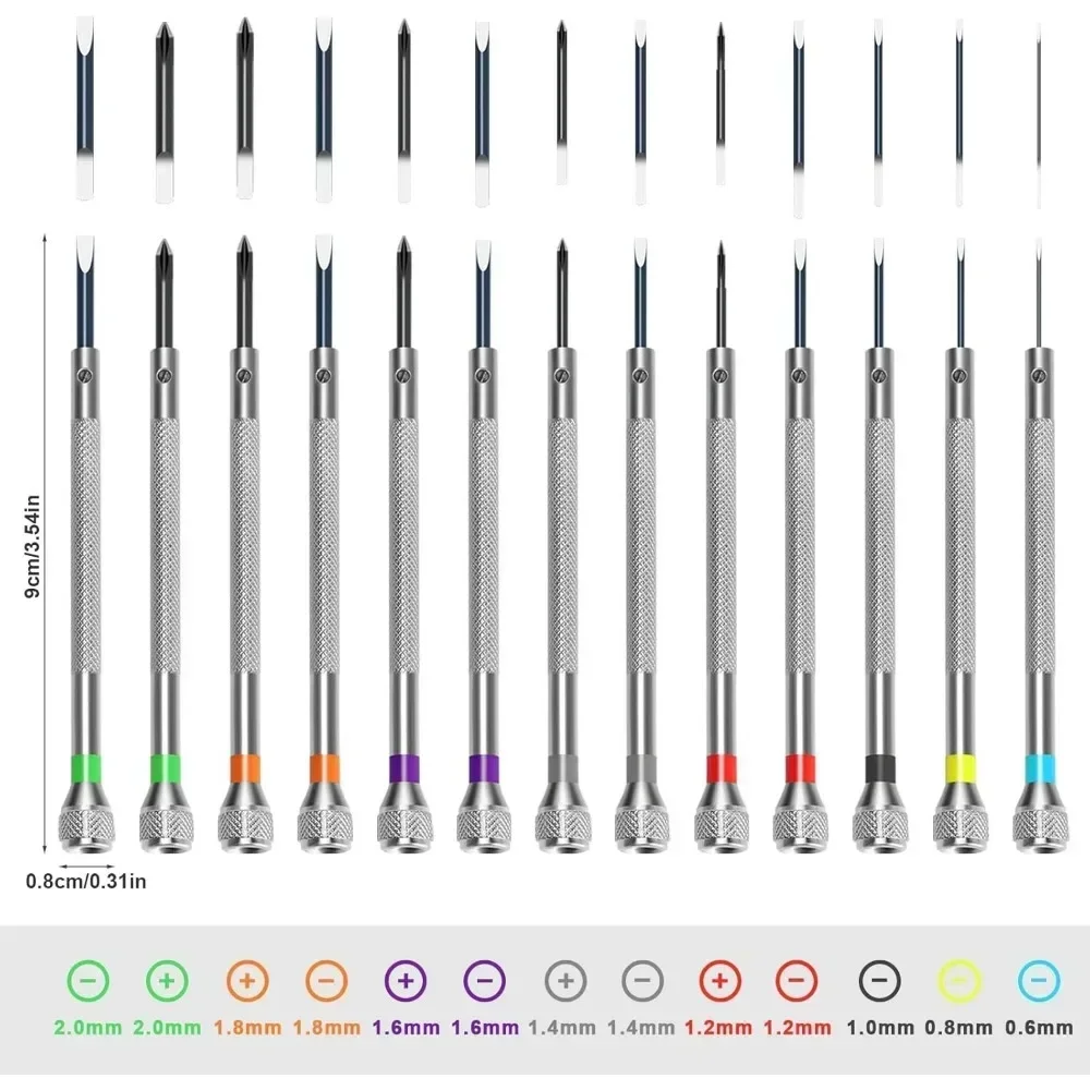 

13Pcs Watch Screwdriver Set, Watchmakers Screwdrivers Precision Screwdriver Set for Watch Eyeglasses Clocks Jewelry Repair