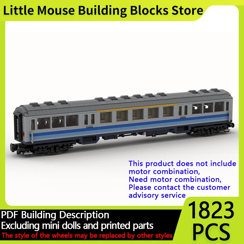 

City Car Model MOC Building Bricks Airport Long-Distance Train Modular Technology Children Holiday Gifts Assemble Toys Suit