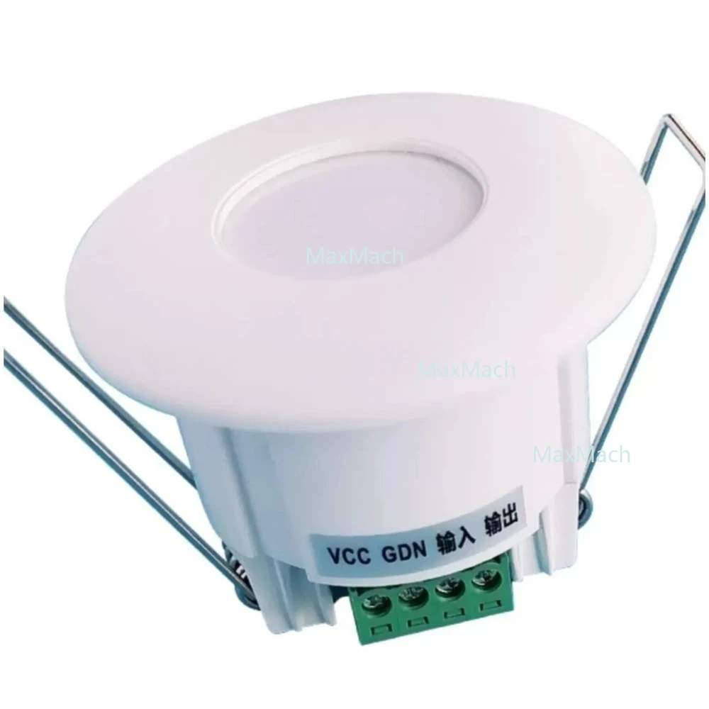 

40 мм встраиваемый статический датчик присутствия человека, стационарный встроенный потолочный детектор движения, переключатель сухого контакта или RS485 Modbus