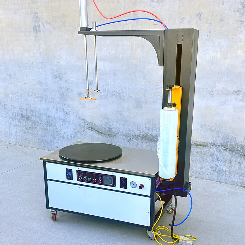 Semi Automatic High Speed 110/220V Pre 50Cm Film Packing Tool Electric Heavy Pallet Stretch Film  Wrapping Machine