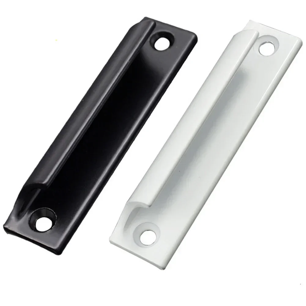 Aluminum Alloy Door Handle Push-pull Balcony Gate Window Pulls Furniture Hardware Cabinet Drawer Handles White Black