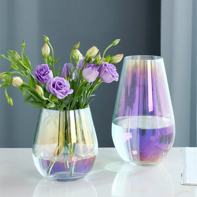 Electroplated flower arrangement hydroponic water nourishment home living room decoration simple ornament