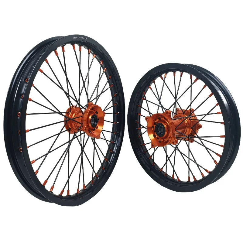 Hot-selling New 19/16 Enduro Motocross Supermoto Motorcycle Wheels Rims Set Aluminum Alloy CNC Hub Anodized