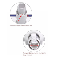 AT02-LED Floor Brush Head For Xiaomi Mijia 1C K10/ Mijia G9 G10 / Dreame V8/V9B/V9P/V11 Vacuum Cleaner Brush Head
