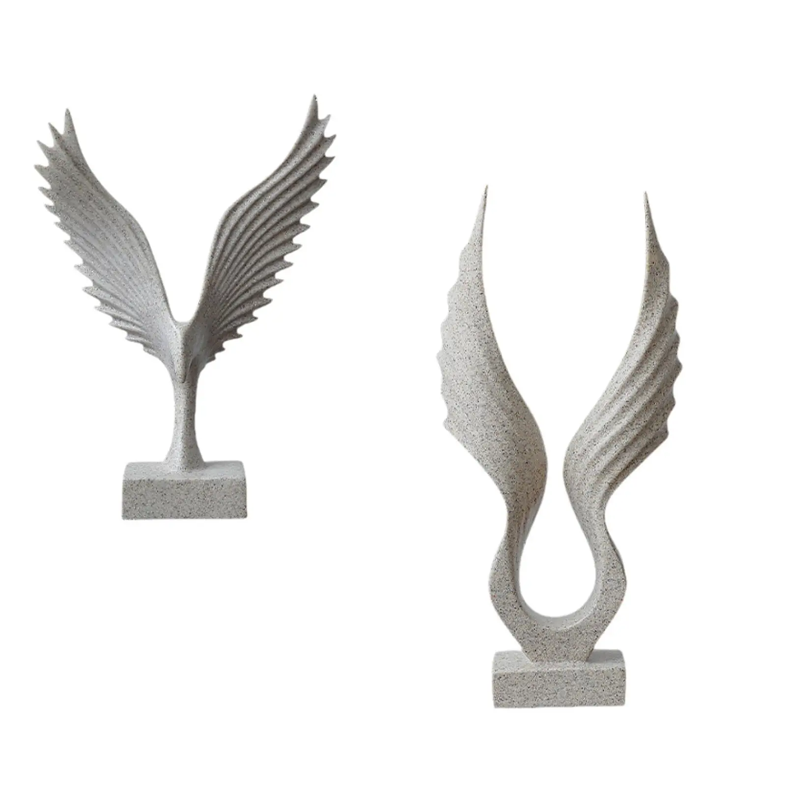 Abstract Sculpture Desk Resin Craft Minimalist Artwork Wing Statue Collection for Porch Bookshelf Bedroom Living Room Decor