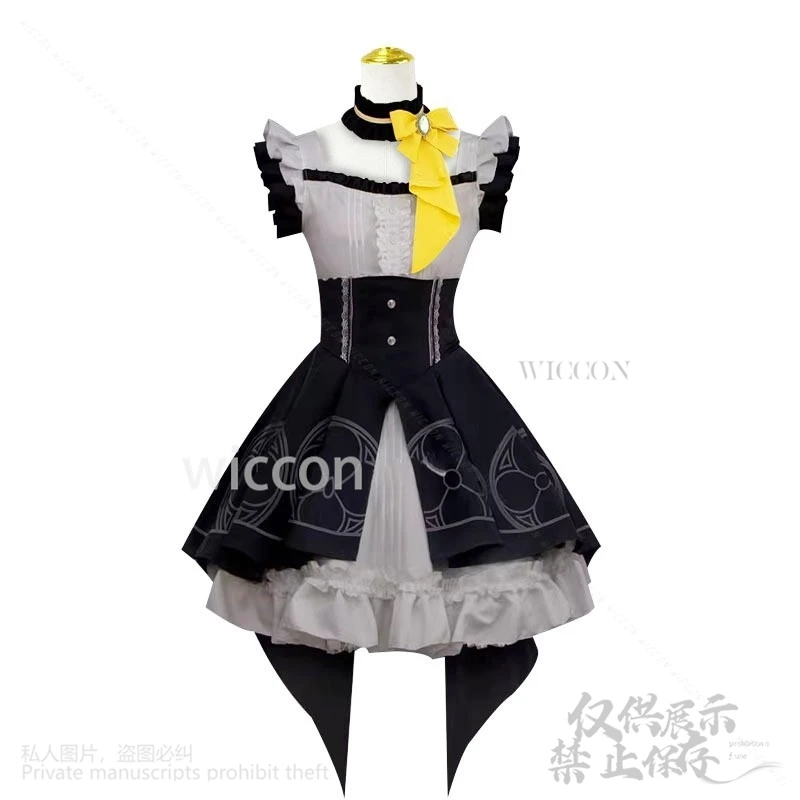 Anime Spiel Blau Archiv Cosplay Iochi Mari Kostüm Lolita Kleid Pelzigen Cos Perücken Earwear Für Halloween Weihnachten Mädchen Angepasst