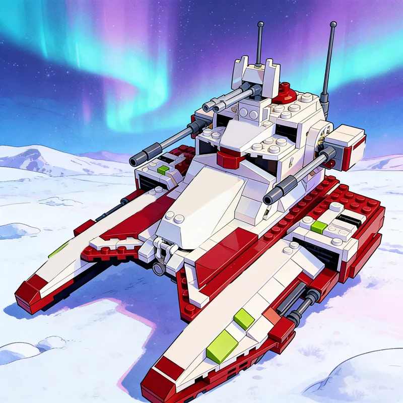 

775pcs MOC Starry Sky Wars TX Saber Class FIGHTER TANK Model Building Blocks Construction Festival Gifts Toy Education Brick