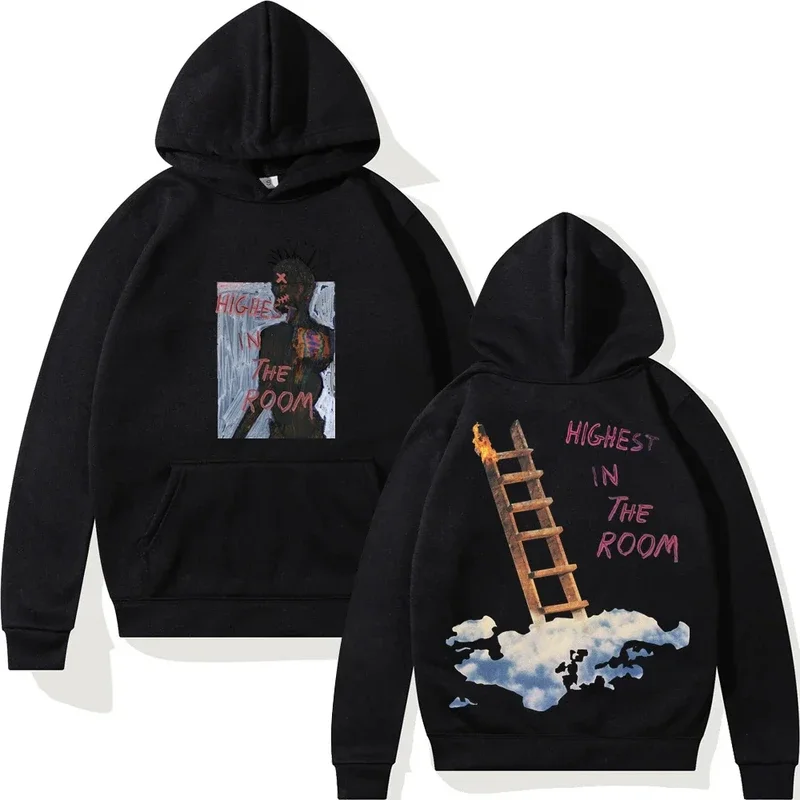 Cactus Jack Highest in the Room Hooded Sweatshirt Men Women Winter Oversized Pullover Oversized Streetwear Casual Hoodies