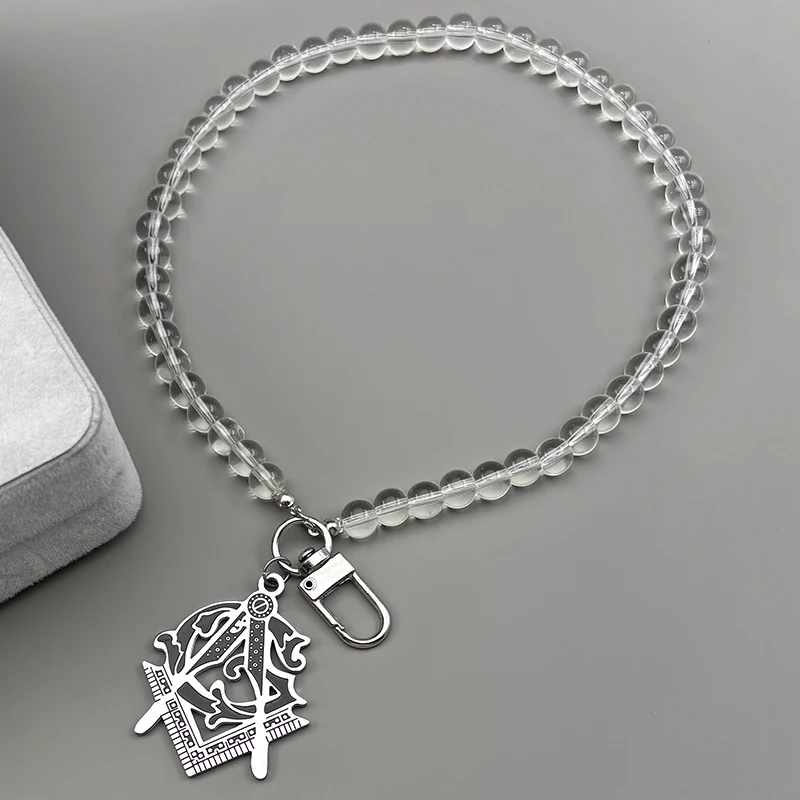 

Masonic Badge Freemasonry Symbol Car Pendant for Women Men Stainless Steel Gold Color Mysterious Religious Amulet Jewelry