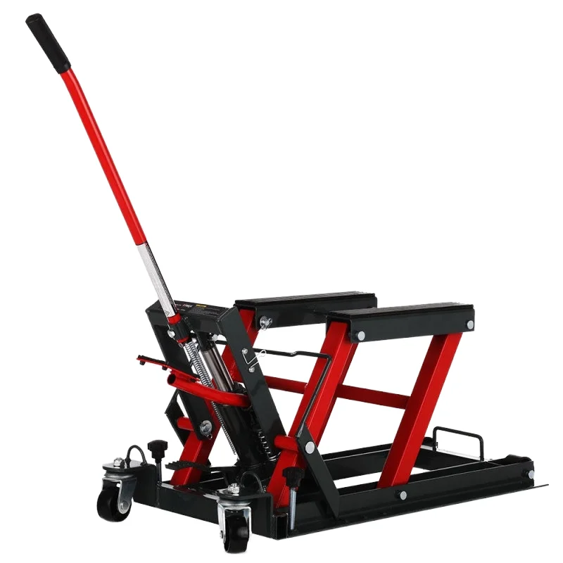 Durable Motorcycle Scissor Lift Platform Hydraulic Portable Lift Motorcycle Repair Lifting Table Stand Jack Lift