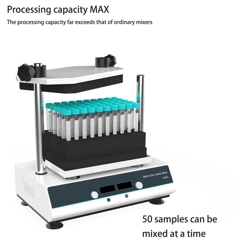 New Small Digital Display Multi-Tube Vortex Mixer Multi-sample Vortex Mixer Oscillator Laboratory Vortex Oscillator