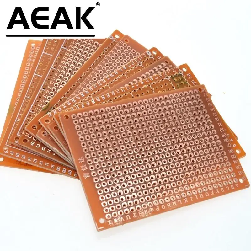 AEAK 10Pcs PCB 5*7CM 5*7 DIY Prototype Paper PCB Universal Experiment Matrix Circuit Board 5x7CM