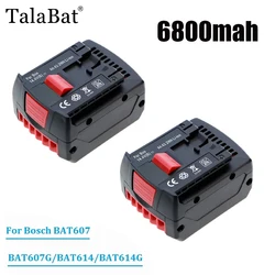 New Upgrade 14.4V 6800mAh Rechargeable Li-ion Battery Cell Pack For BOSCH Cordless Electric Drill Screwdriver BAT607 BAT607G