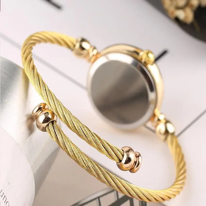 automatic watch Women Small Gold Bangle Bracelet Luxury Watches Stainless Steel Ladies Quartz Wrist watch Brand Casual Women