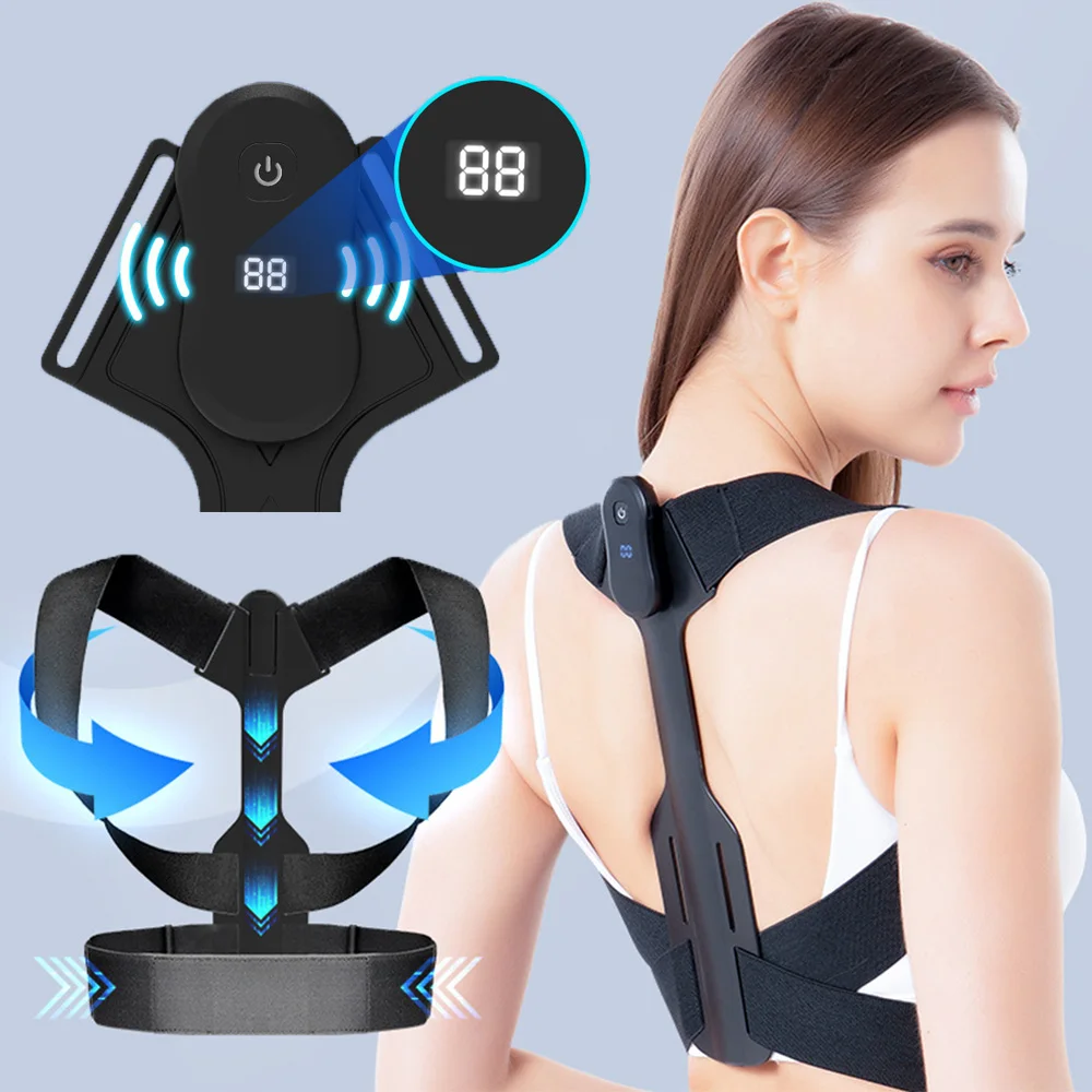 Smart Correction Belt Sensor Orthosis Invisible Reminder Adult & Child Sitting Posture Hunchback Back Posture Corrector Device