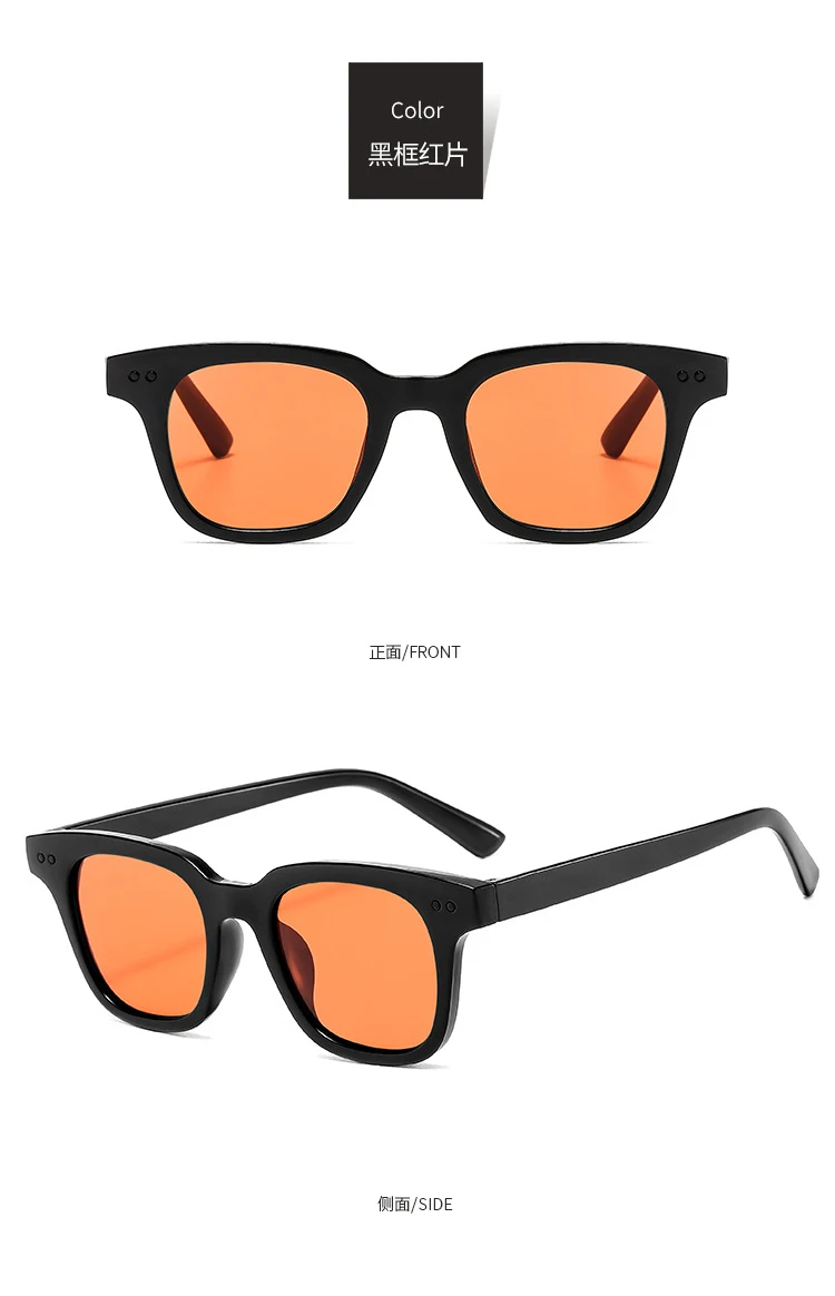 Neue Rechteckige Sonnenbrille für Damen und Herren Vintage Marken-Sonnenbrille Eckige Sonnenbrillen für Frauen und Männer – Detail 9