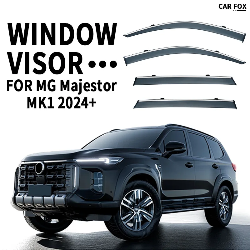 

4Pcs For MG Majestor 2024+ Car Window Visor Awning Shelters Windshield Side Window Rain Sun Shade Auto Accessories