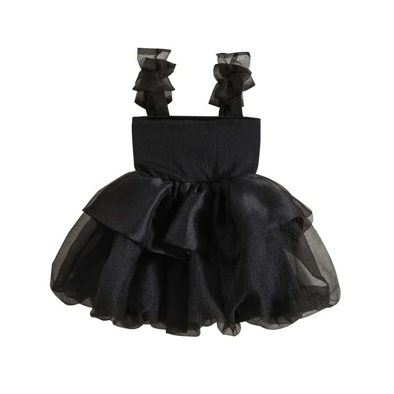 

Baby Girl Tutu Dress Summer Toddler Slip Tulle Fairy Dresses Fancy Bow Birthday Clothes Princess Party Outfit