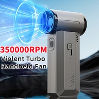 350000RPM Handheld High-Speed Turbo Fan Compact Portable Fan 8000mAh Rechargeable Battery Air Blower Car Vacuum and Inflator
