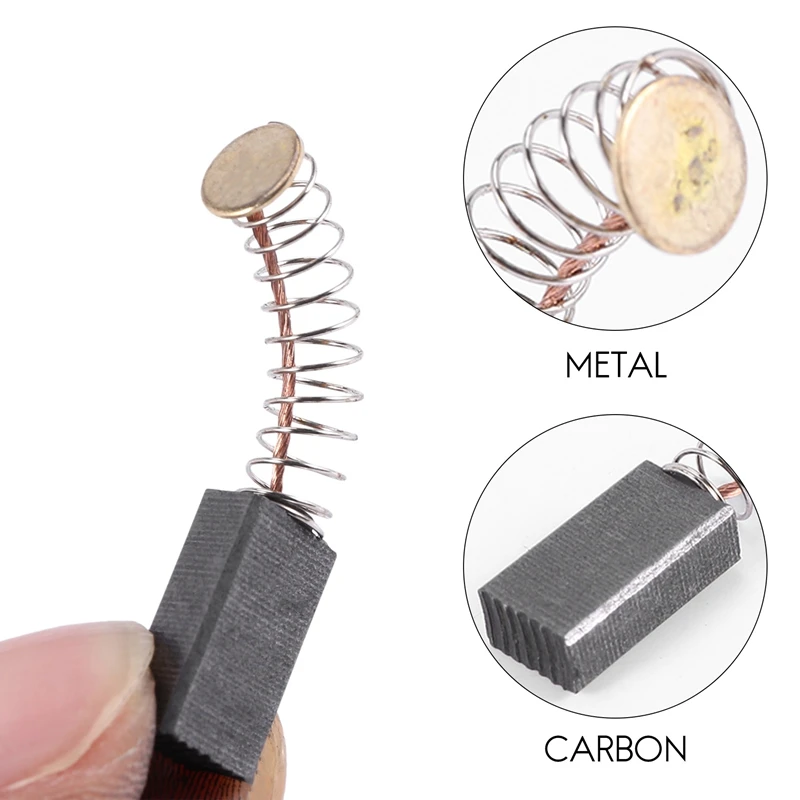 8 Pcs 5 x 8 x 14mm Carbon Brush Replacement for Electric Angle Grinder