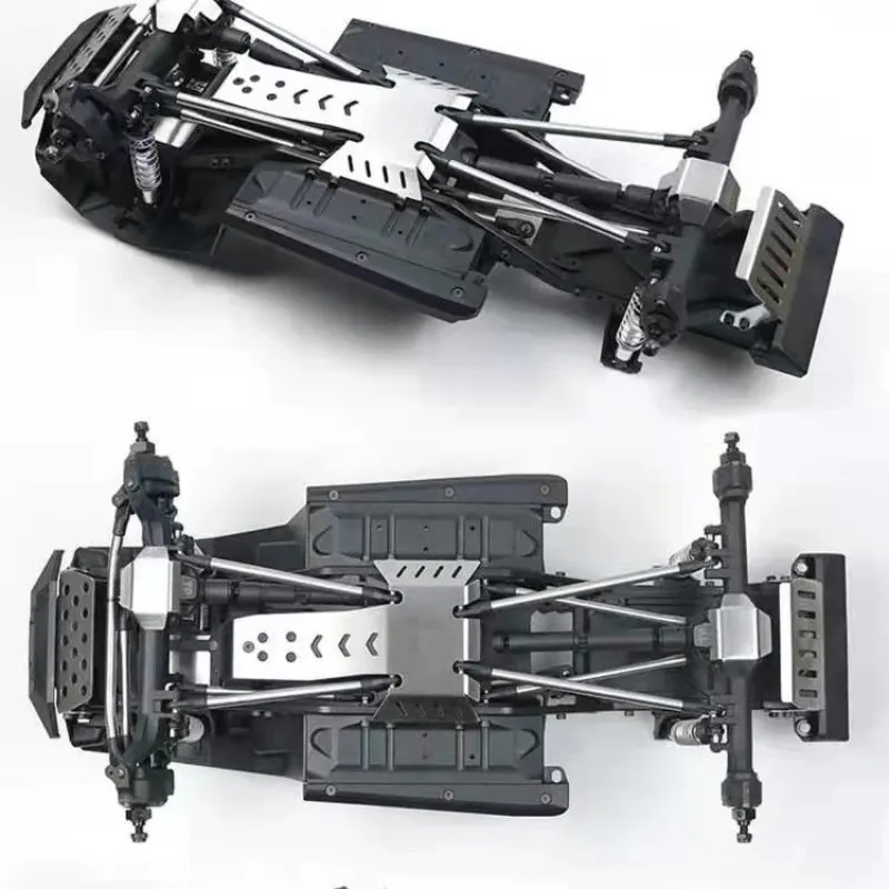 Para vp Vs4-10 phoenix kit 1/10 desempenho veículo de escalada off-road armadura de chassi de metal vps09007 armadura de chassi