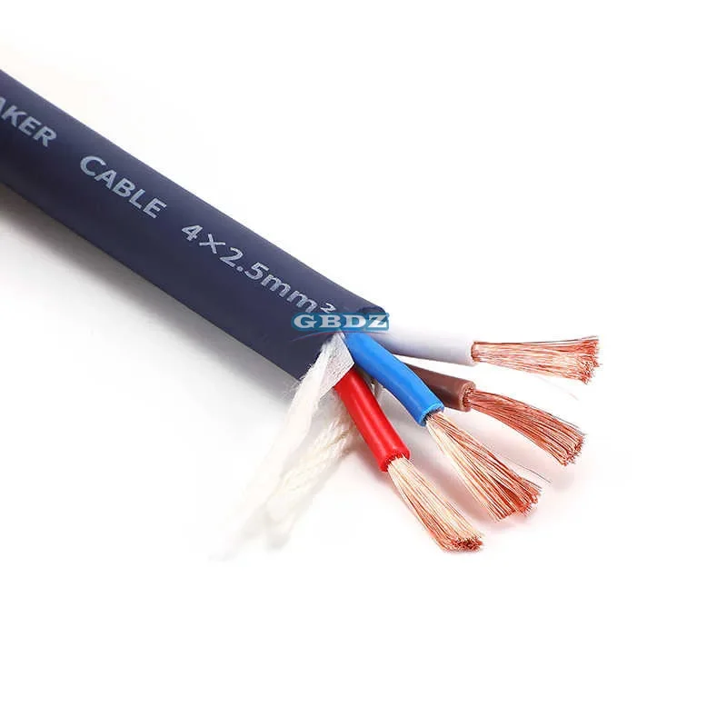 avssz-4×25-mm²-sheath-speaker-cable-hifi-power-amplifier-stage-performance-ohmic-speaker-audio-plug-wire-audio-connection-cable