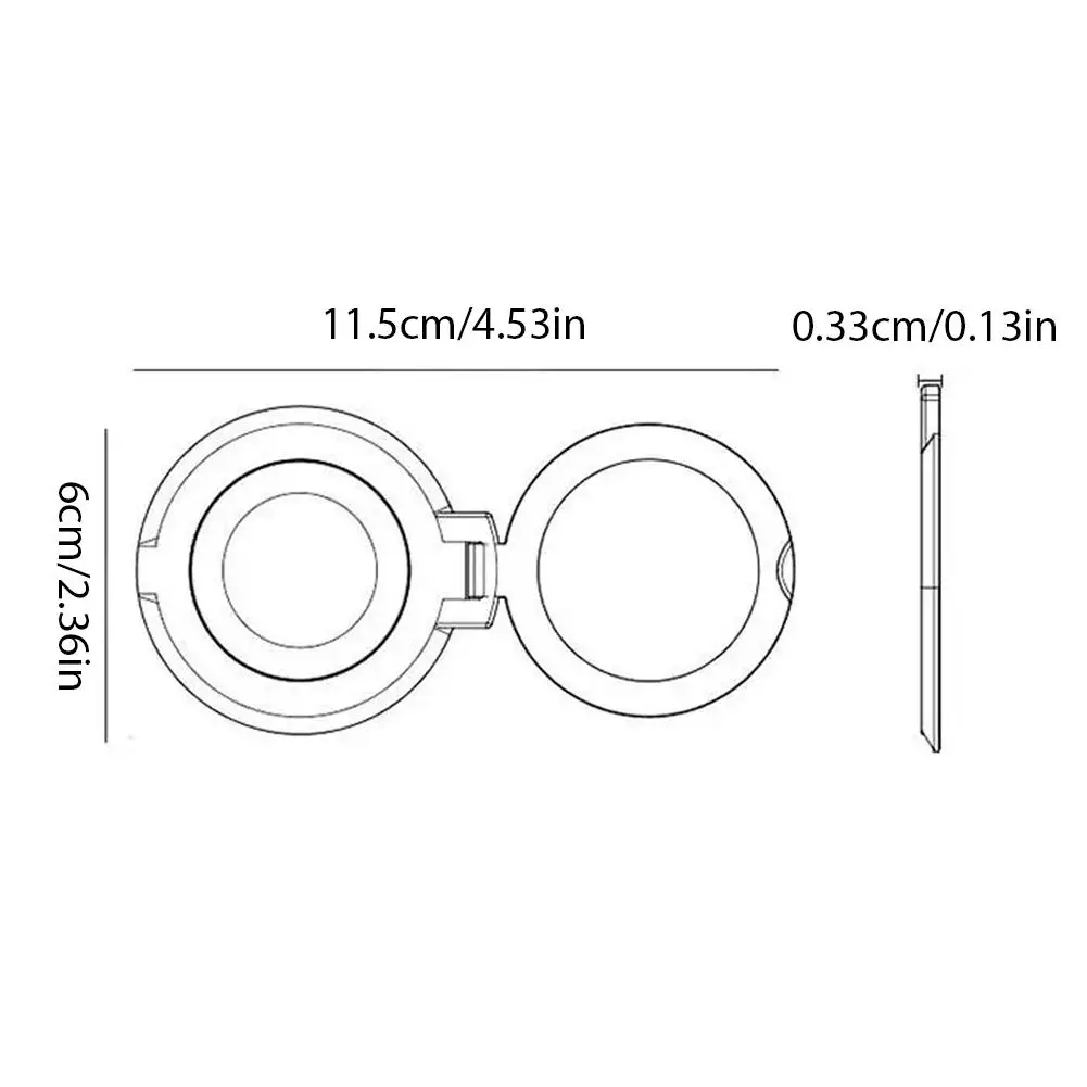 Doppelring-Handyhalter mit Ständer, Glitzer, faltbarer Handyring-Griff, ultradünner ABS-Fingerring-Ständer, universeller, mehrwinkeliger Tischständer – Detail 24