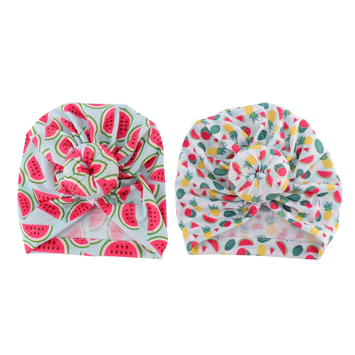 

2 шт. дышащая детская повязка на голову, шапка из хлопкового материала, прочный, удобный для младенцев, малышей, многофункциональный креативный дизайн