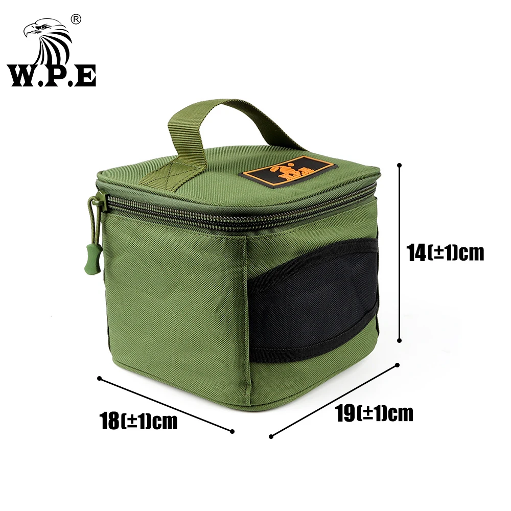 W.P.E Fishing Reel Bag 1pcs Handbag Carp Fishing Wheel Tackle 500-10000 Fishing Reel Bag Waterproof Fishing Accessories Pesca