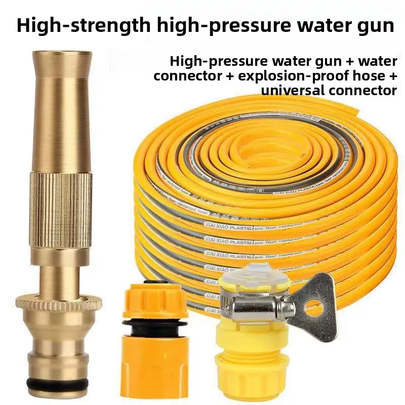 Gyro Alloy Direct Spray Water Gun for Home Car Wash And Flower Vegetable Irrigation Creative Short Sleeve Women's T-shirt