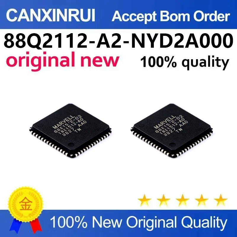 (5pcs-100pcs)Brand new original 88Q2112-A2-NYD2A000 QFN48 Ethernet transceiver chip I