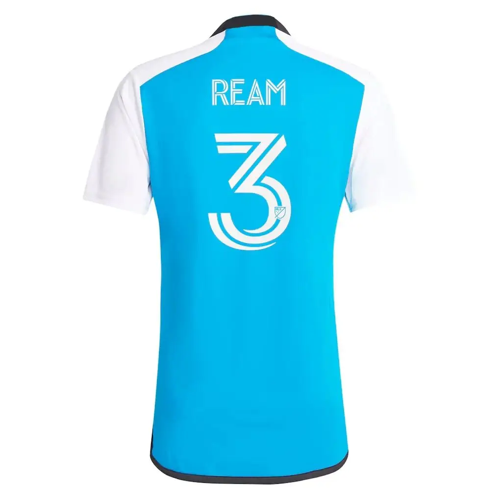 25-26 Charlotte FC Home and Away Football Jerseys T-shirt 3D Printed Short Sleeved Sports T-shirt Same for Adults,Children