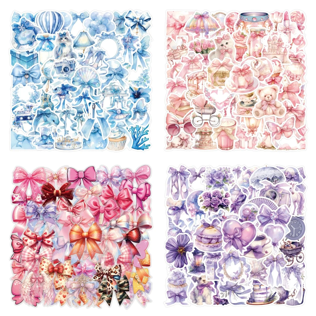 60 pçs simples dos desenhos animados multi-cor transparente decorativo mão conta papelaria copo de água computador à prova dwaterproof água pet adesivos