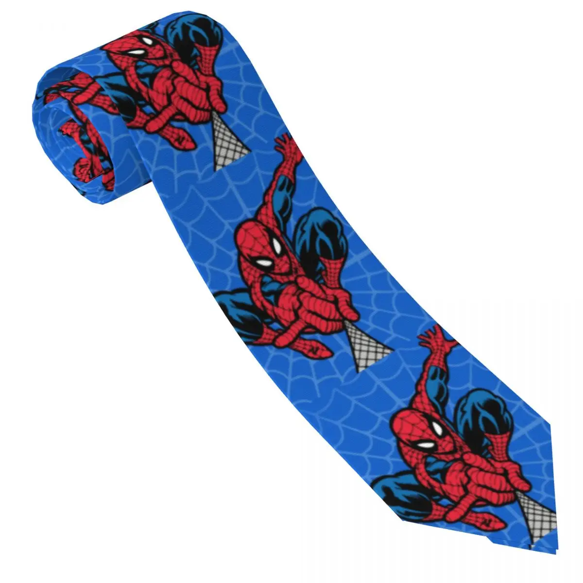 Custom Spider Man Anime Tie Mens Cravat For Father's Day