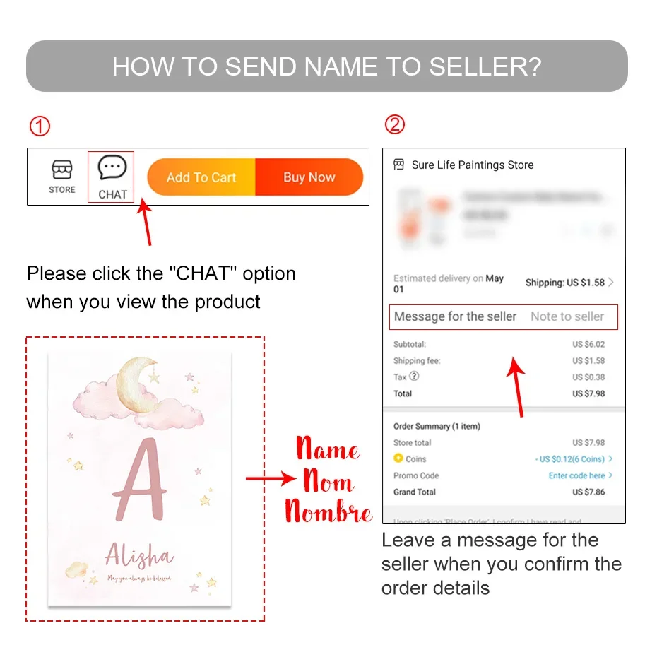 لوحة قماشية إسلامية باسم الطفل ، ديكور غرفة فتاة ، ملصقات وردية للحضانة ، نجوم قمر إسلامية ، صورة فنية جدارية مخصصة
