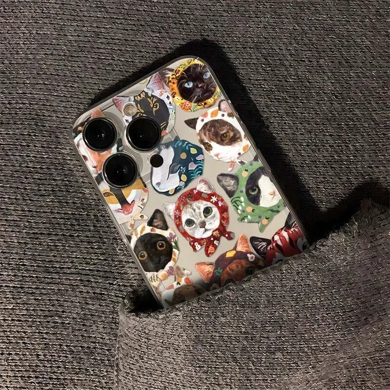 Phone Case For Motorola Moto Edge 40 Pro G53 G30 G32 G73 G72 G71 G22 G52 G60 G60S G9 Play Plus Shell TPU Black Cat view 6