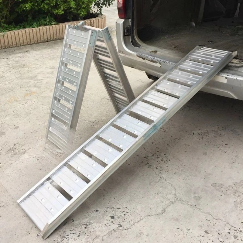

Motorcycle Ramp Springboard Aluminum Alloy Ramp Pad, ATV Electric Car Get on And Off Springboard