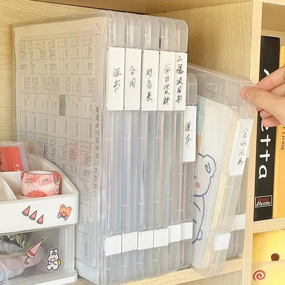 Certificates Contract Office Supplies Archives Desktop Storage Box Puzzle Storage box Slim Document Case File Organizer Box