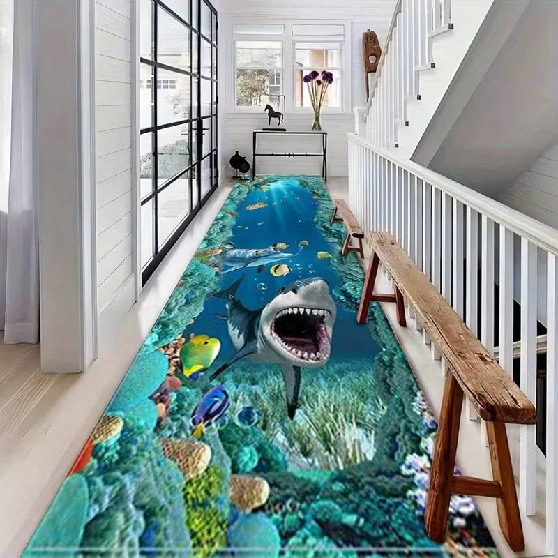 Home Bathroom Layout - Tappeto da corsa autunnale 3D Cartoon