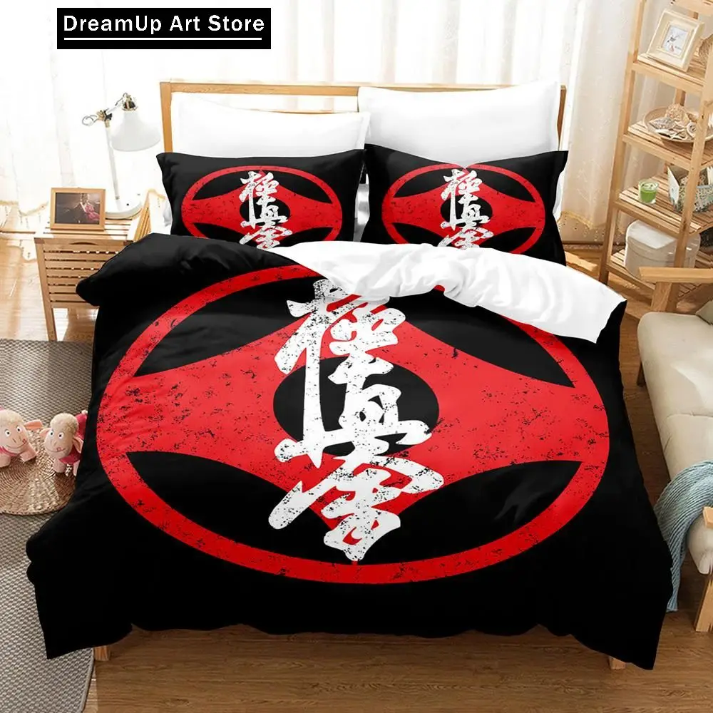 3D Print Kyokushin Karate Bedding Set Boys Girls Twin Queen Size Duvet Cover Pillowcase Bed Kids Adult Home Textileextile