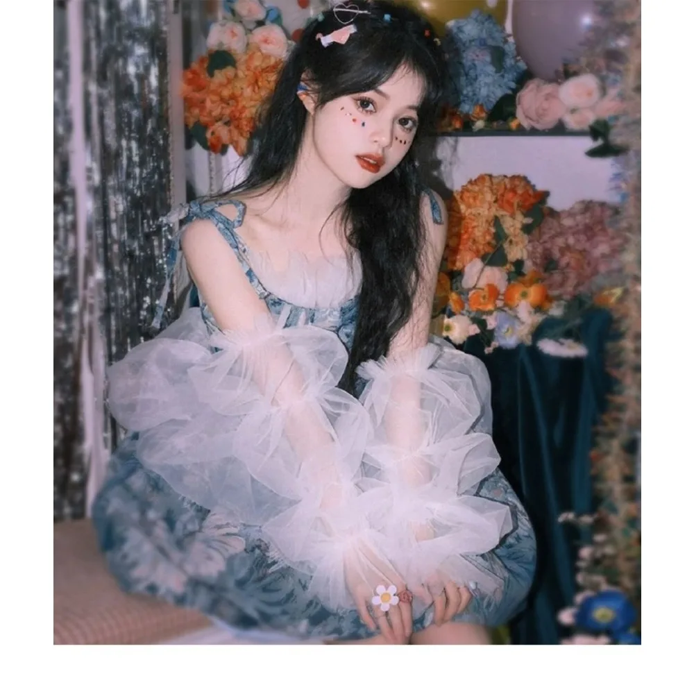 

Кружевные тюлевые рукава-фонарики, съемные рукава для свадебных и праздничных платьев, а также для свадебных нарядов, чтобы прикрыть руки.