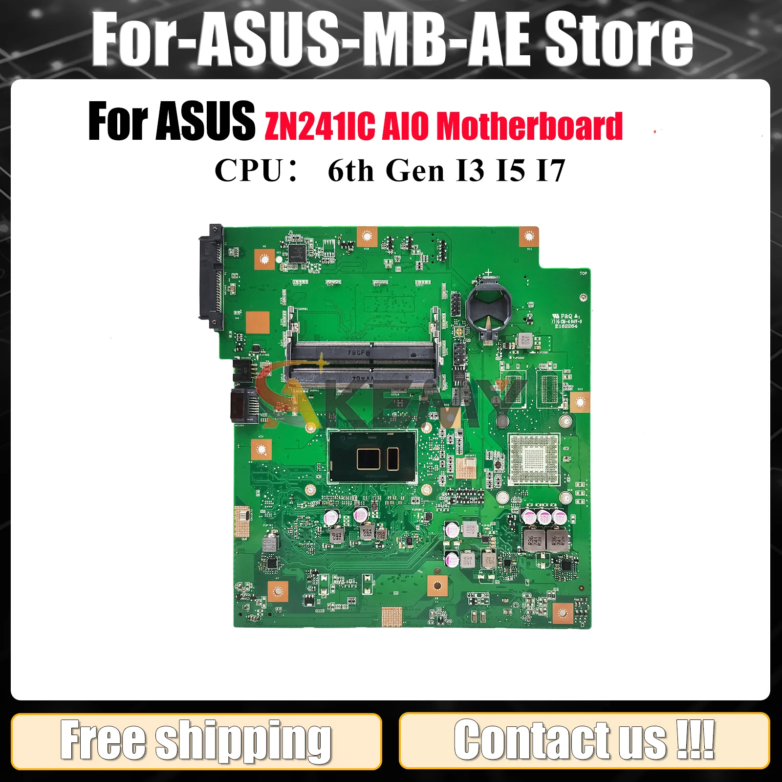 

ZN241IC Motherboard For ASUS Zen AIO ZN241I ZN241IC Mainboard With I3 I5 I7 CPU 100% tests OK fast shipping stk