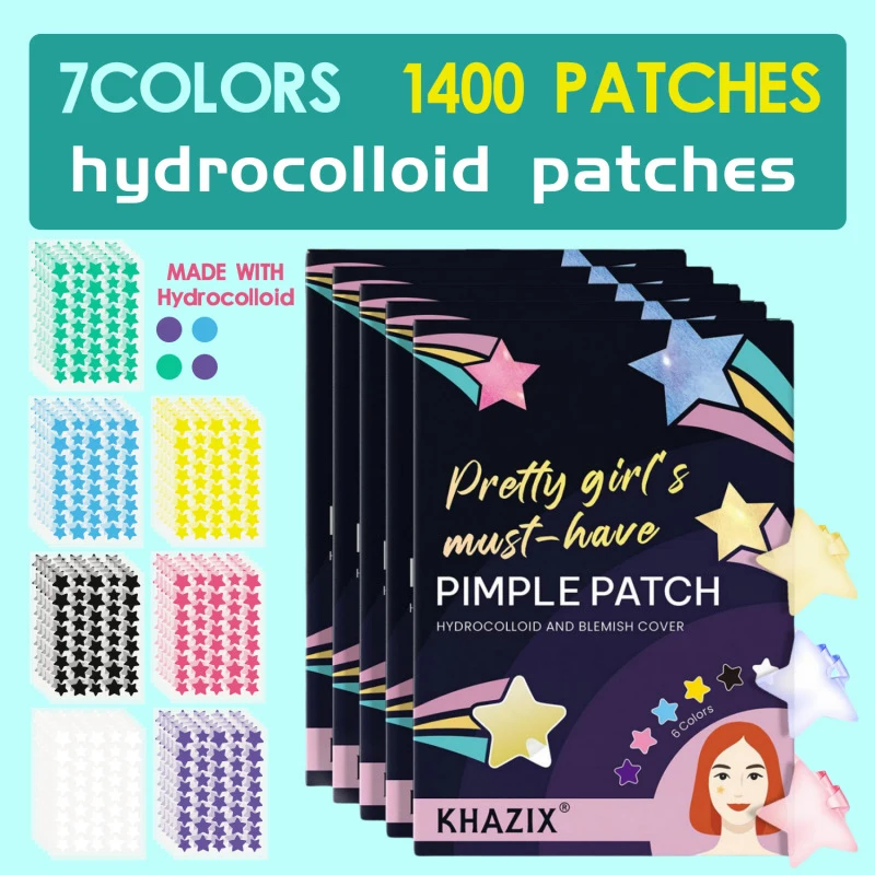1400 قطعة/المجموعة/المجموعة الملونة على شكل نجمة حب الشباب بقع العناية بالبشرة ملصقات المخفي بقع الوجه أدوات ماكياج أداة العناية بالوجه #3