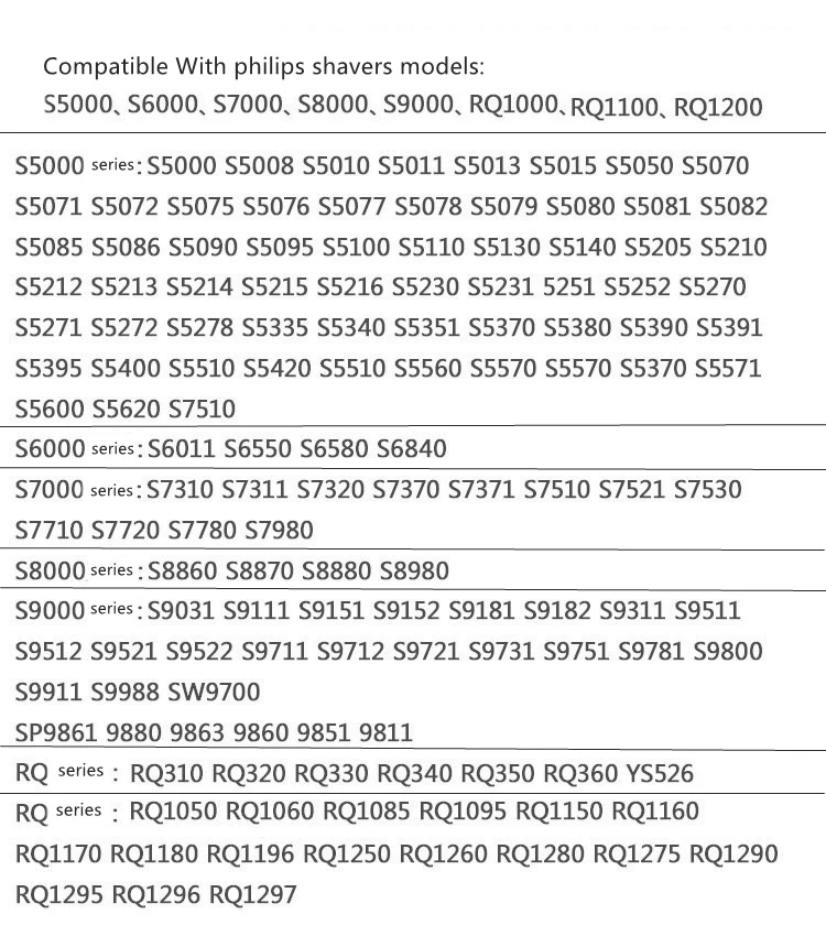 Nose Ear eyebrow Trimmer Head For Philips Norelco RQ1000,RQ1100,RQ1200,S5000,S9000,S7000,S6000,S8000 series Shaver