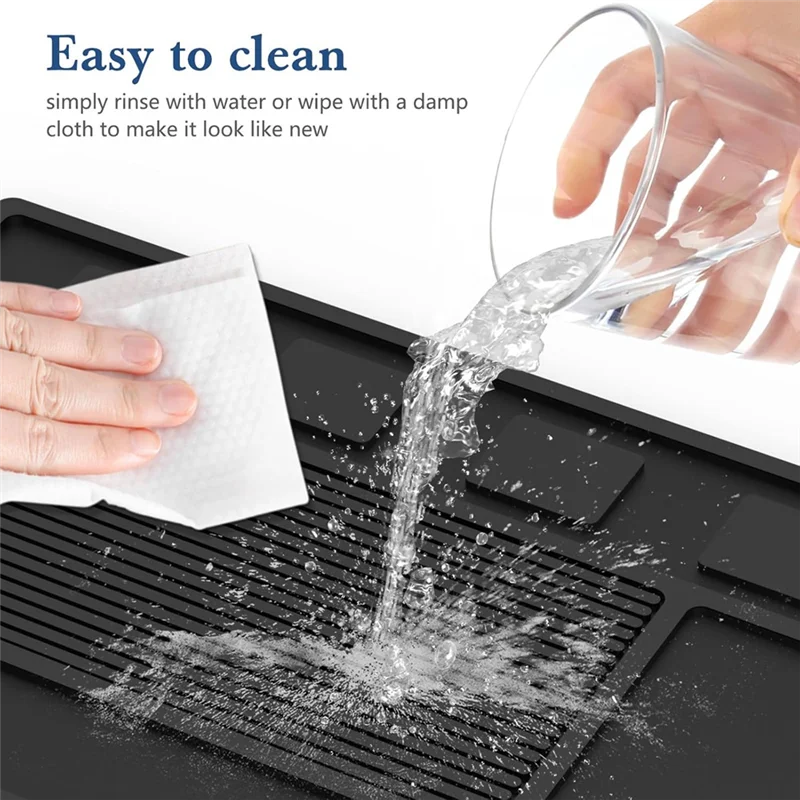 M-Modern-For Salon لمحطة أدوات الحلاق المنظم حصيرة المغناطيسي ل كليبرز، متجر أداة التجميل مع 4 فتحات